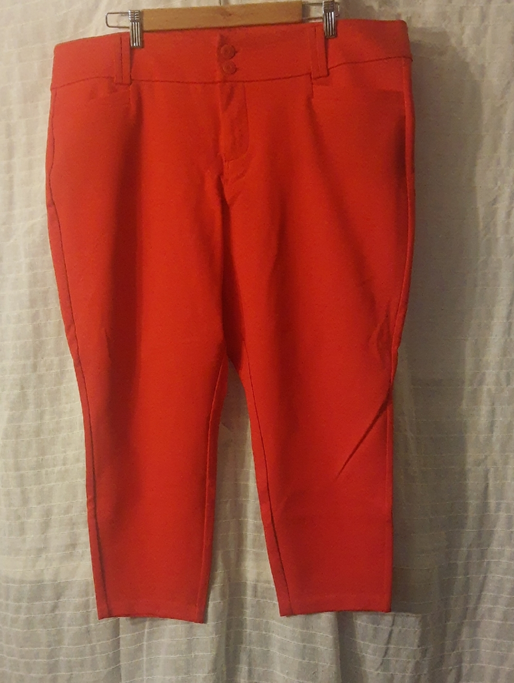 torrid Vibrant Orange Cropped Ankle Pants
